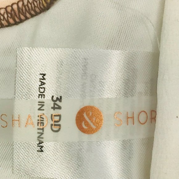 Shade And Shore Women's Size 34DD Ruffle Strap Bikini Swim Top Cinnamon NWOT - Picture 5 of 12